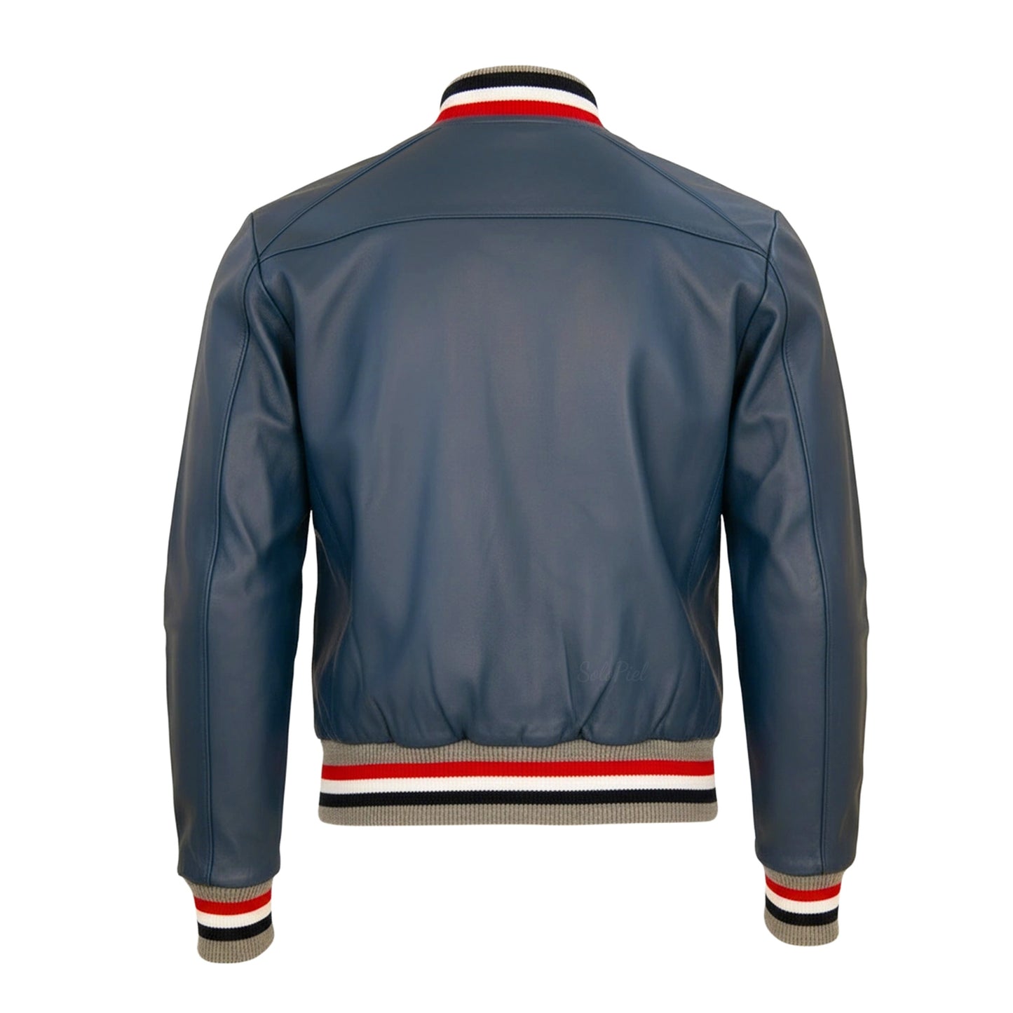 Chamarra de Piel de Borrego Para Caballero Estilo Bomber con Cardigan Bayron