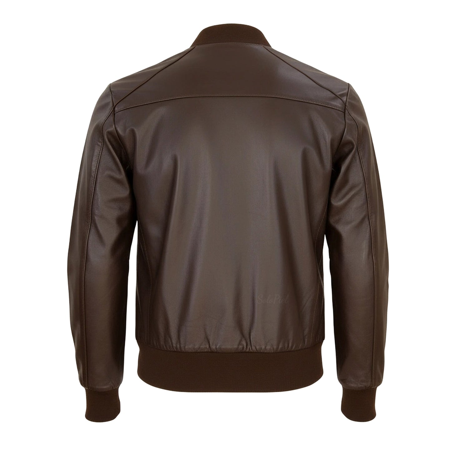 Chamarra de Piel de Borrego Para Caballero Estilo Bomber con Cardigan Bayron