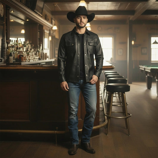 Camisa de Piel de Borrego Para Caballero