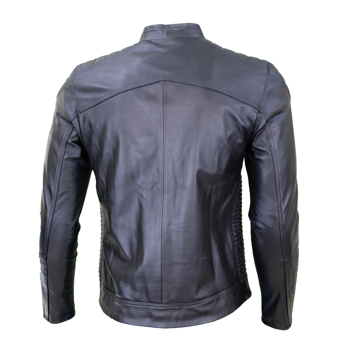 Chamarra de Piel de Borrego para Caballero Cuello Mao Slim Eliut