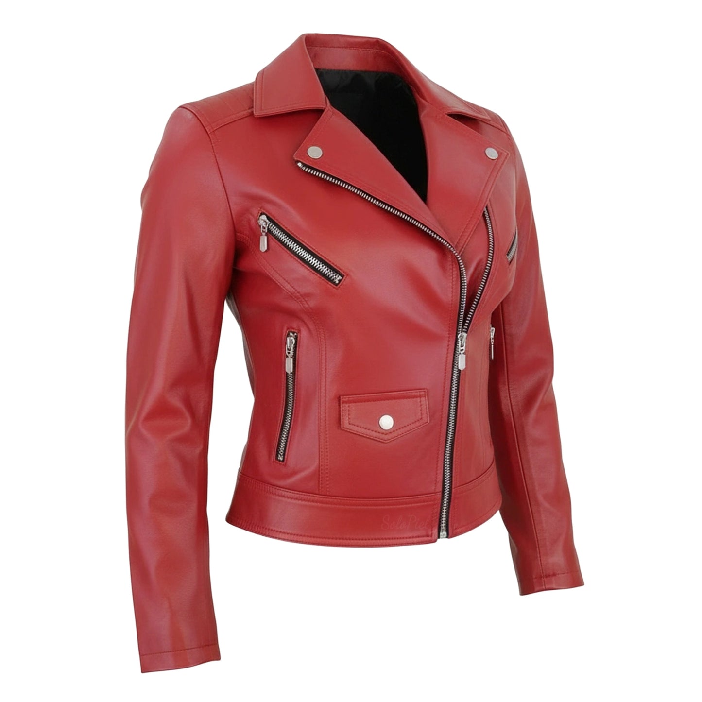 Chamarra  de Piel de Borrego para Dama Cruzada Fatima