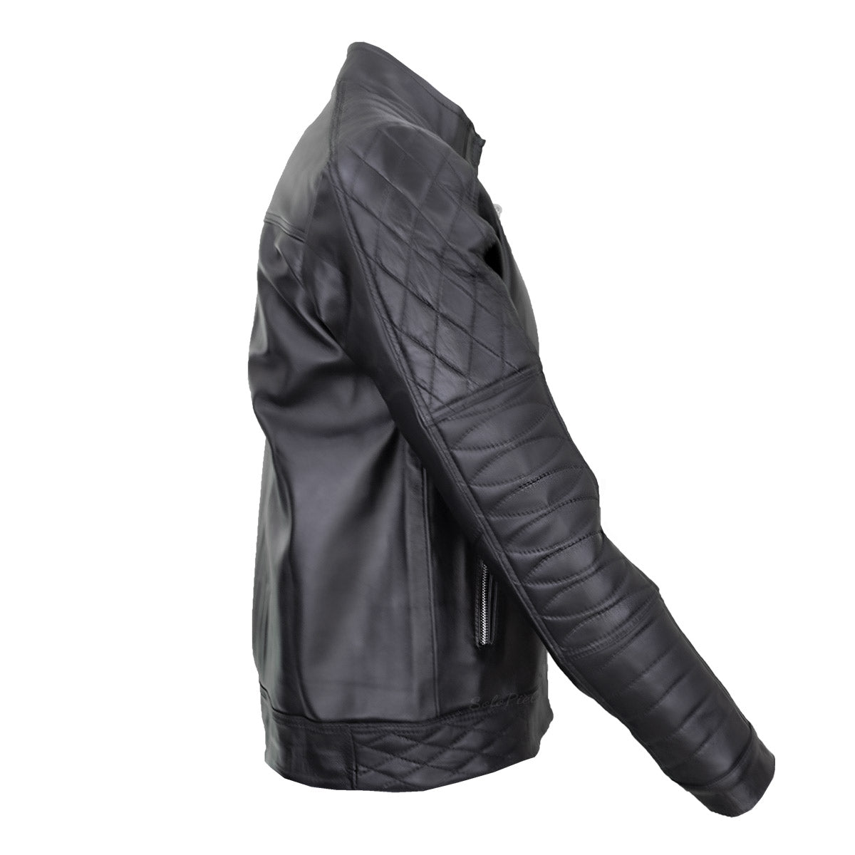 Chamarra de Piel de Borrego para Caballero Cuello Mao Slim JK