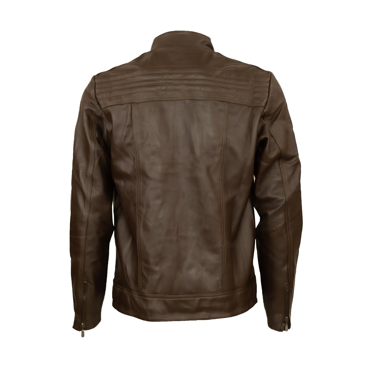 Chamarra de Piel de Borrego para Caballero Cuello Mao Slim Robert
