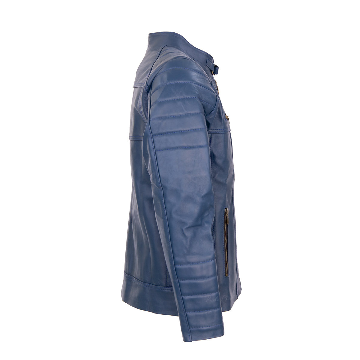 Chamarra de Piel de Borrego para Caballero Slim Cuello Mao Sammy