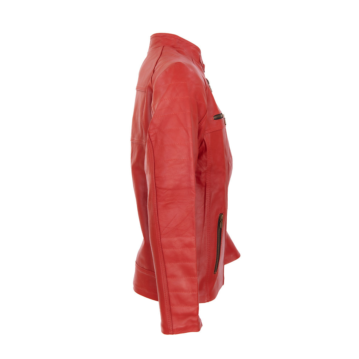 Chamarra de Piel de Borrego para Caballero Slim Cuello Mao Sammy