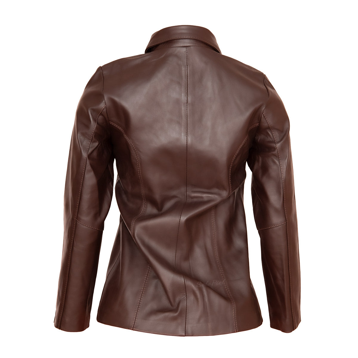 Chamarra de Piel de Borrego para Dama Corte a la Cadera Cuello Deportivo Shakira