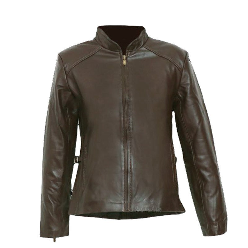 Chamarra de Piel de Borrego para Dama Cuello Mao Nena