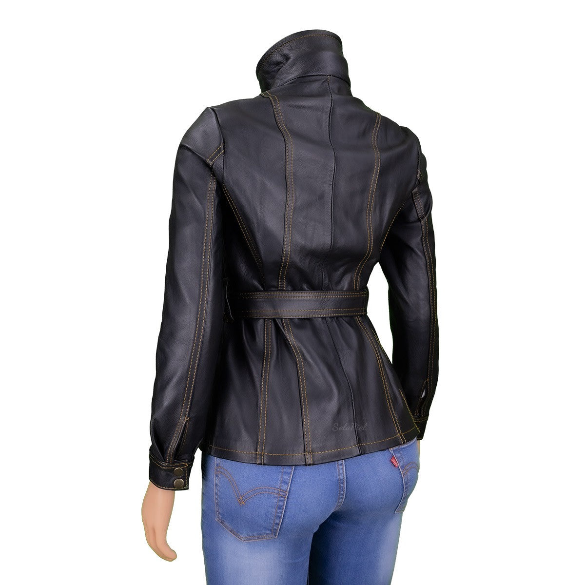 Chamarra de Piel de Borrego para Dama Corte Cazadora Miriam