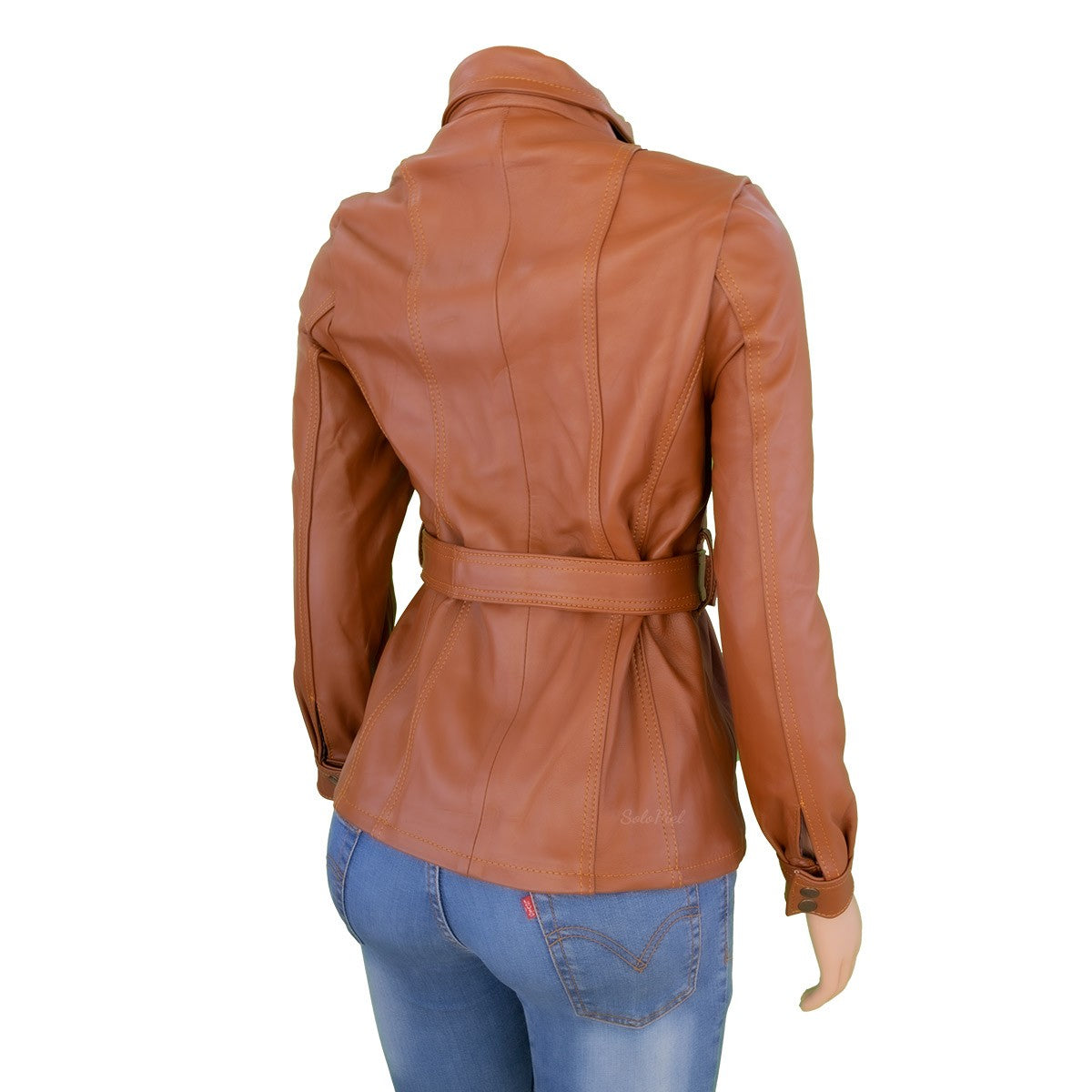 Chamarra de Piel de Borrego para Dama Corte Cazadora Miriam