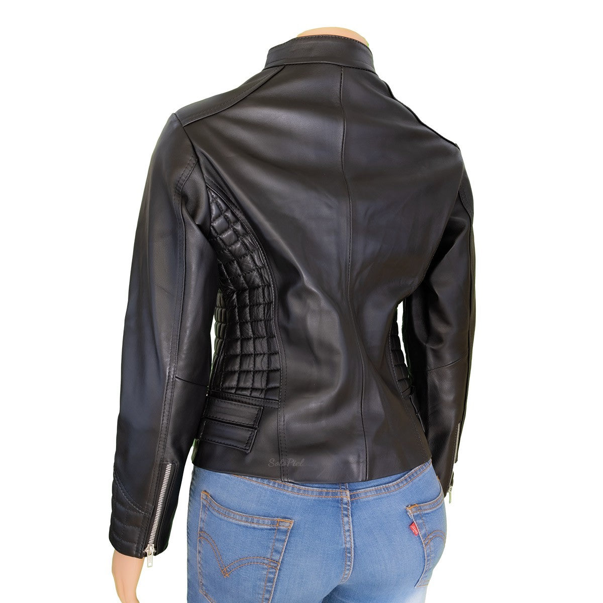 Chamarra de Piel de Borrego para Dama Corta Slim Diana