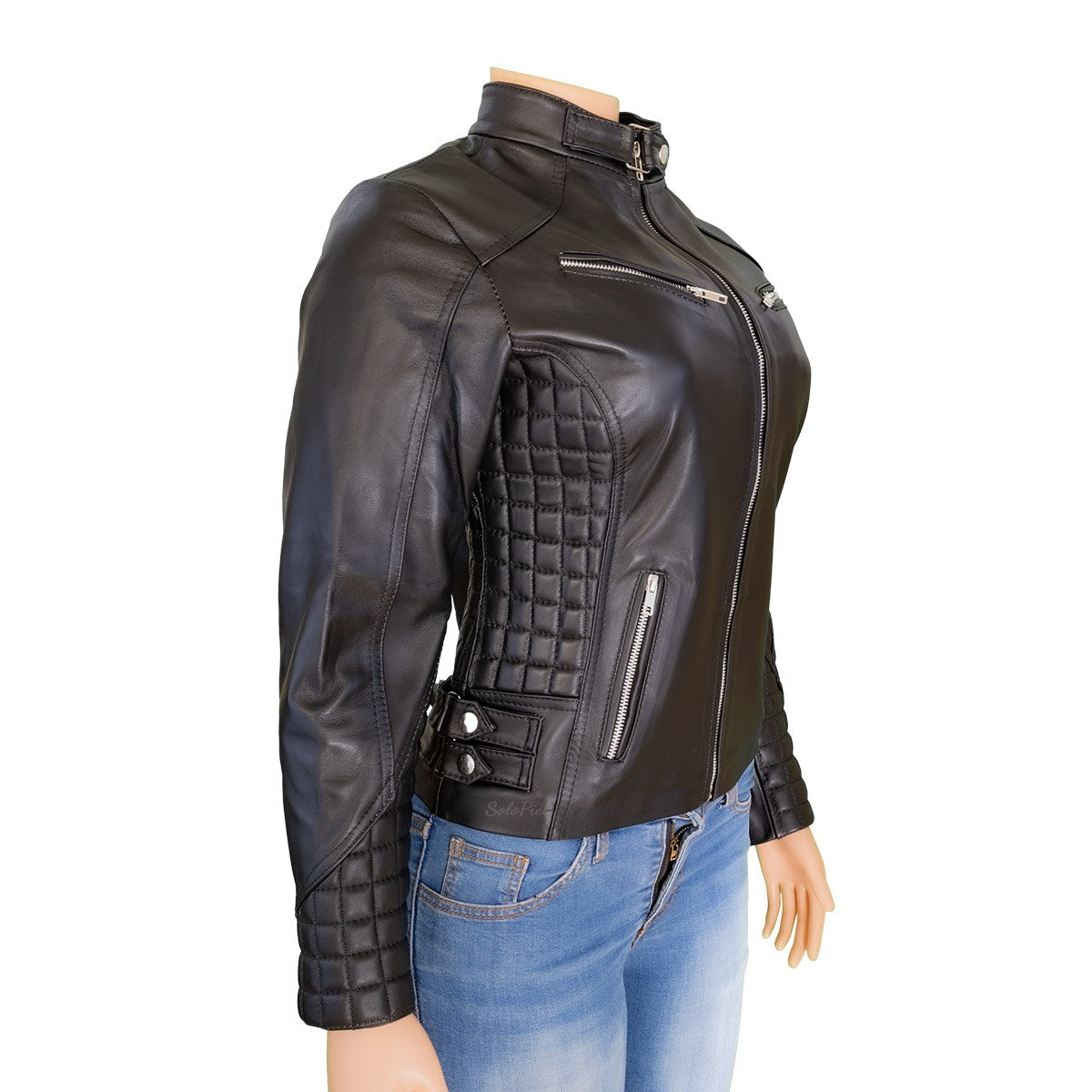 Chamarra de Piel de Borrego para Dama Corta Slim Diana