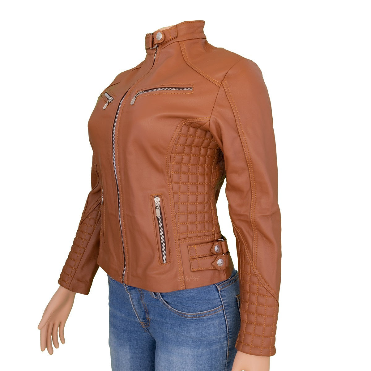 Chamarra de Piel de Borrego para Dama Corta Slim Diana