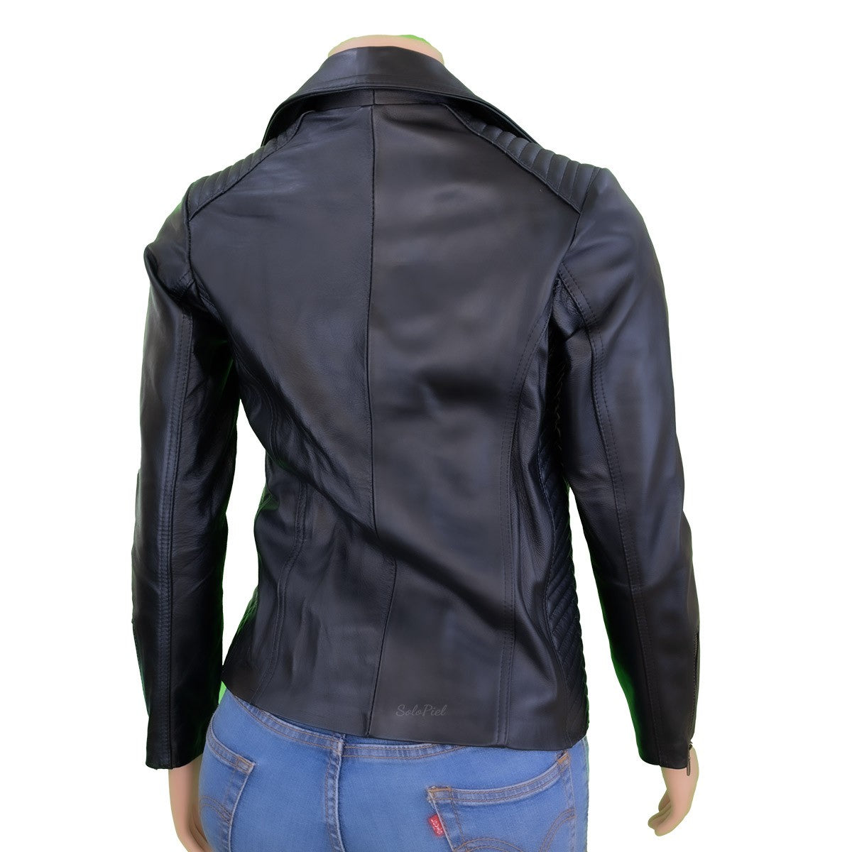 Chamarra de Piel de Borrego para Dama Cierre Cruzado Mara