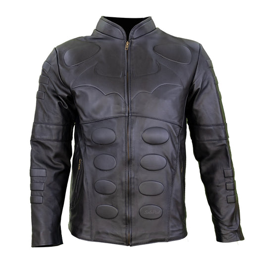 Chamarra de Piel de Borrego para Caballero Estilo Batman