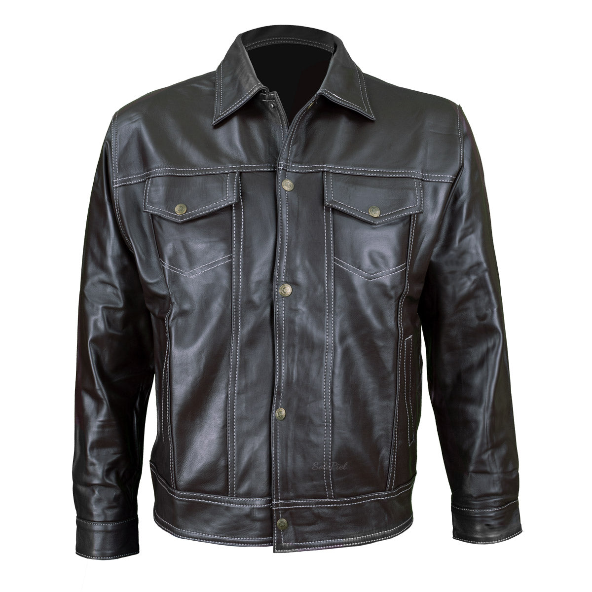 Chamarra de Piel para Caballero Modelo LEVYS – - Main Image