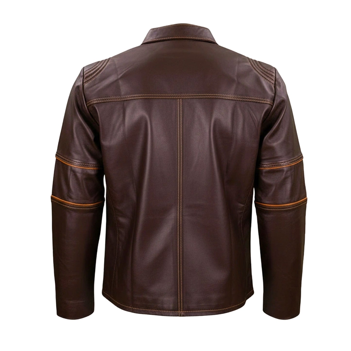 Chamarra de Piel de Borrego para Caballero Cuello Mao Combinada Alex