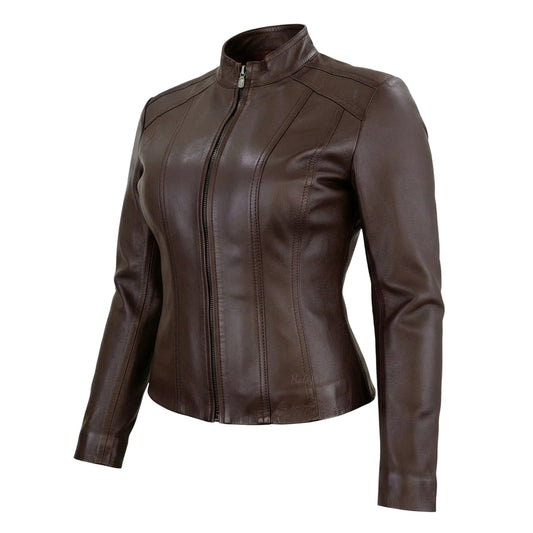 Chamarra  de Piel de Borrego para Dama América Slim