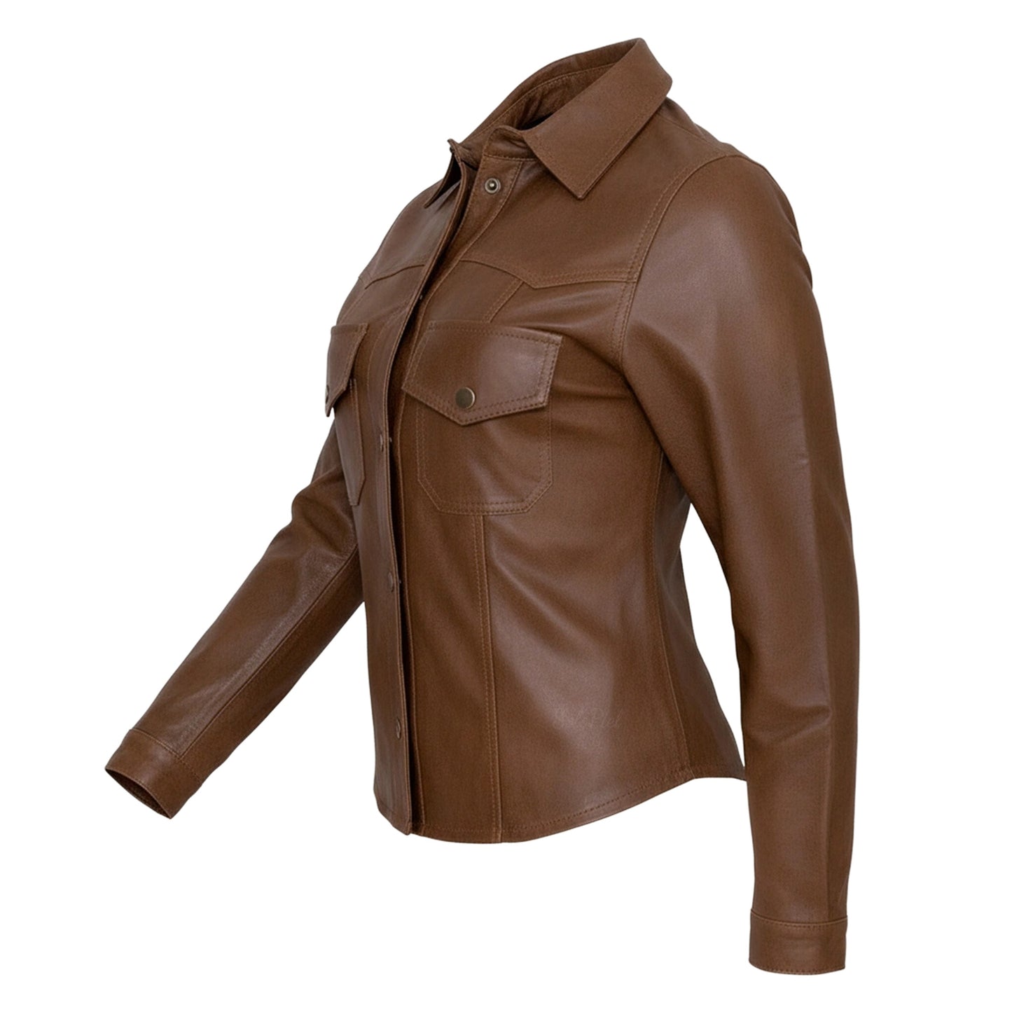 Camisa de Piel Para Dama Estilo Vaquero