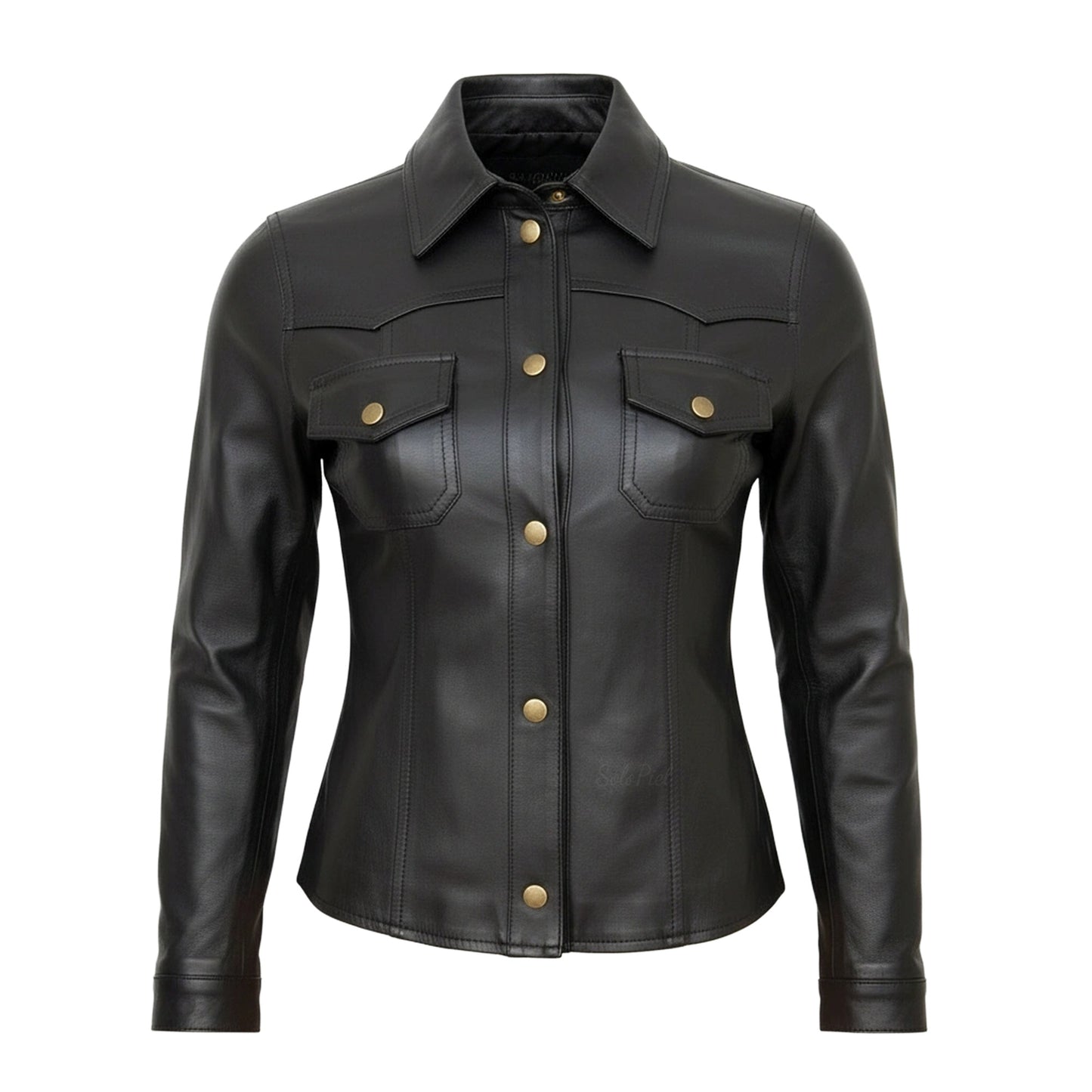 Camisa de Piel Para Dama Estilo Vaquero