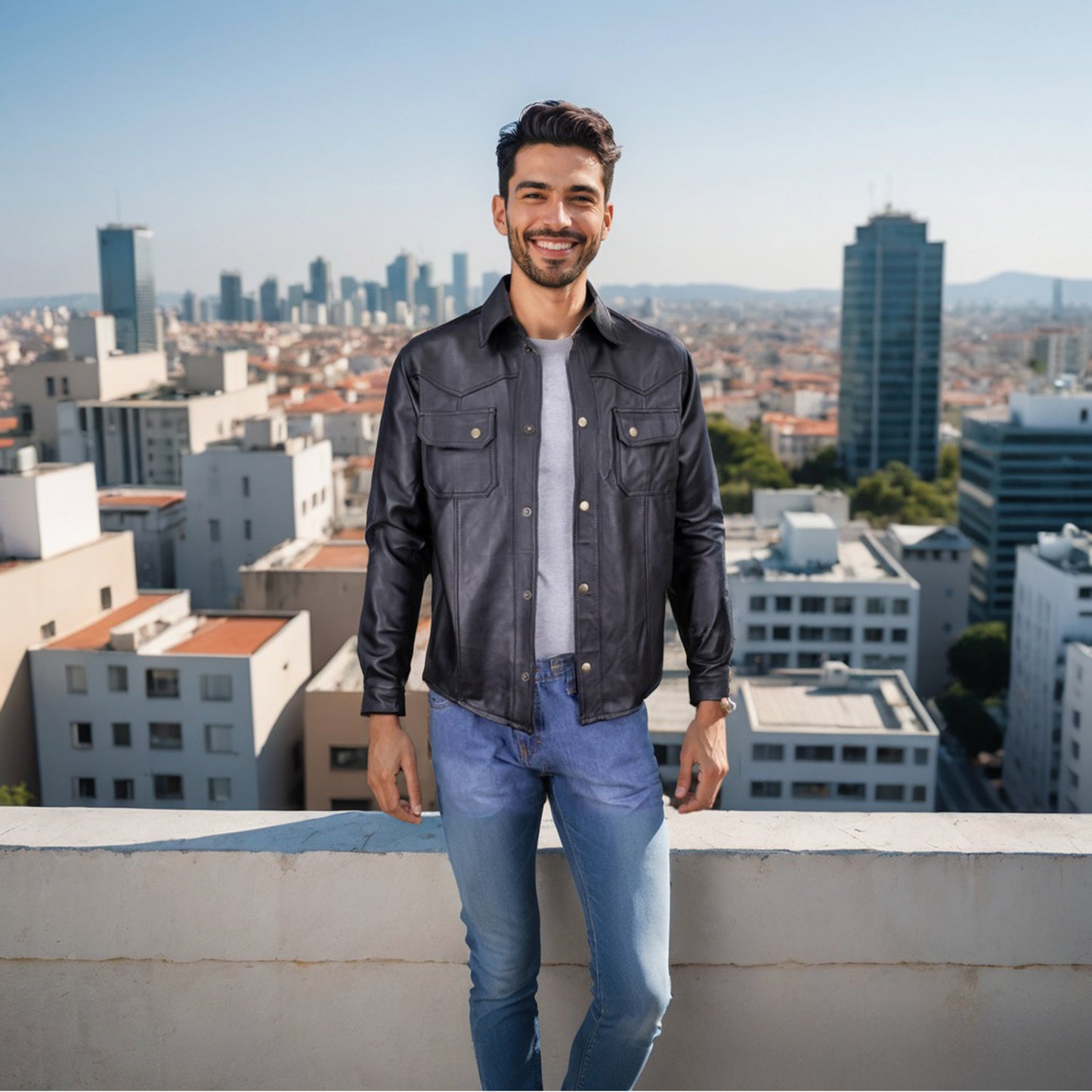 Camisa de Piel de Borrego Para Caballero