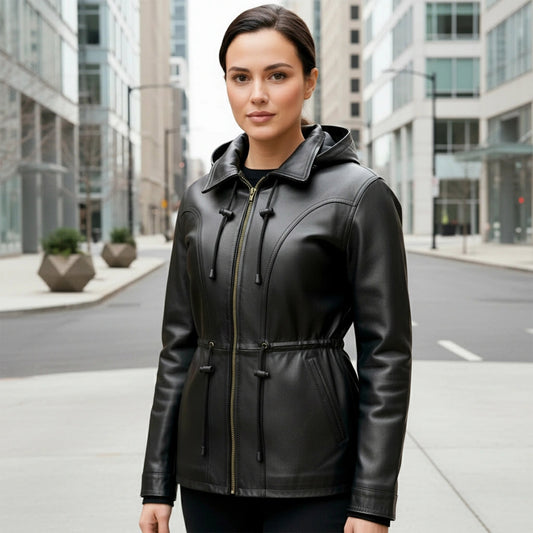 Chamarra de Piel de Borrego para Dama Cazadora