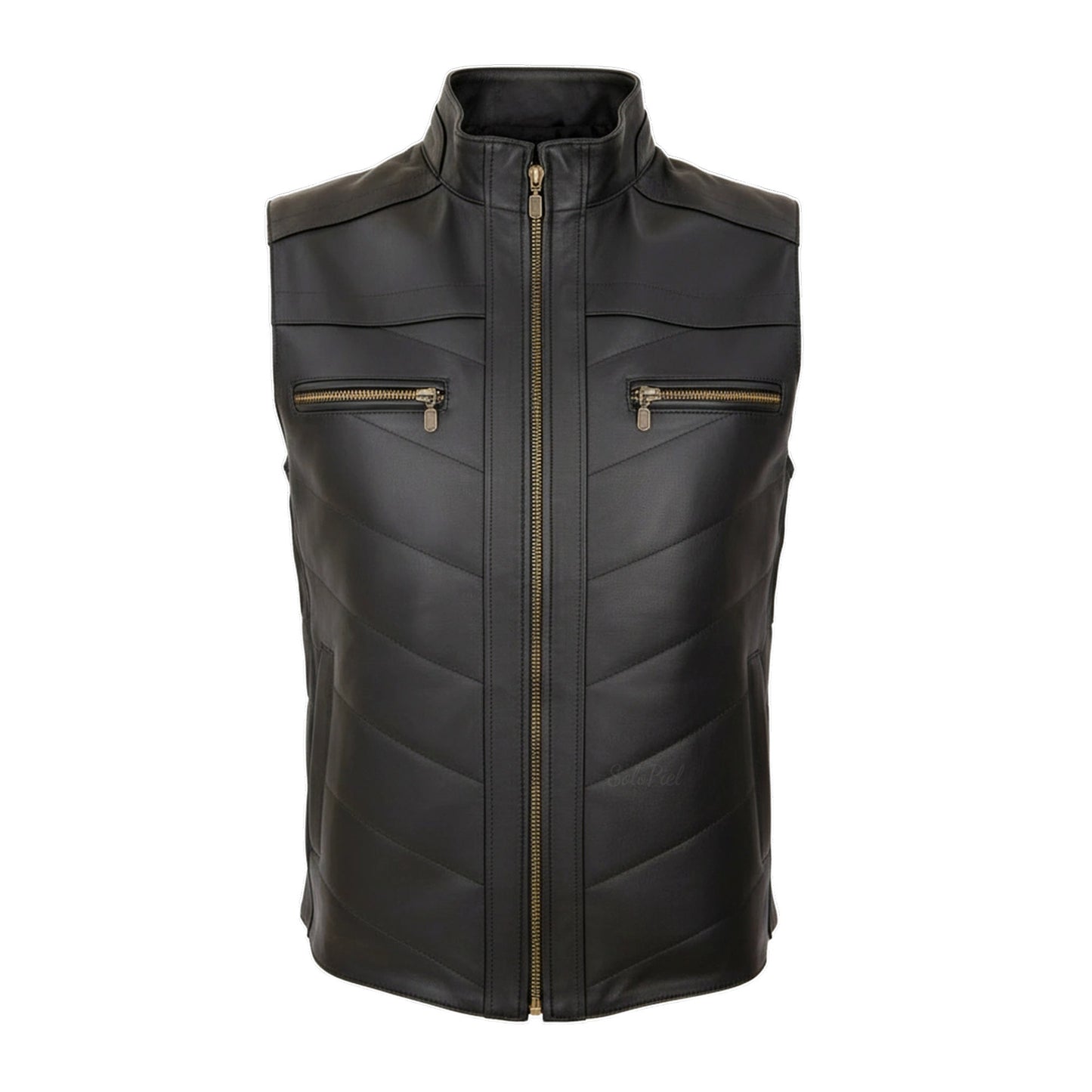 Chaleco de Piel de Borrego Combinado para Caballero Jhony