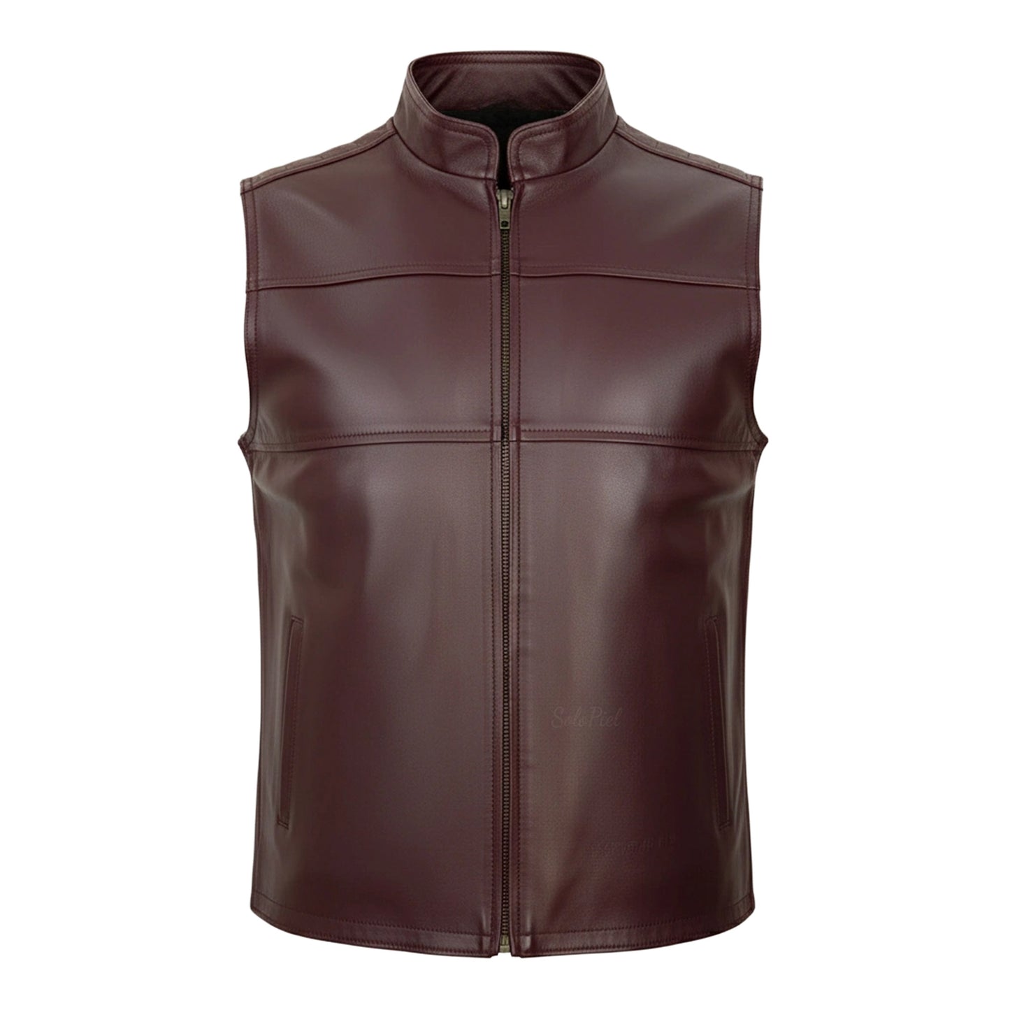 Chaleco de Piel de Borrego para Caballero Con Forro de Borrega Sintética Julio