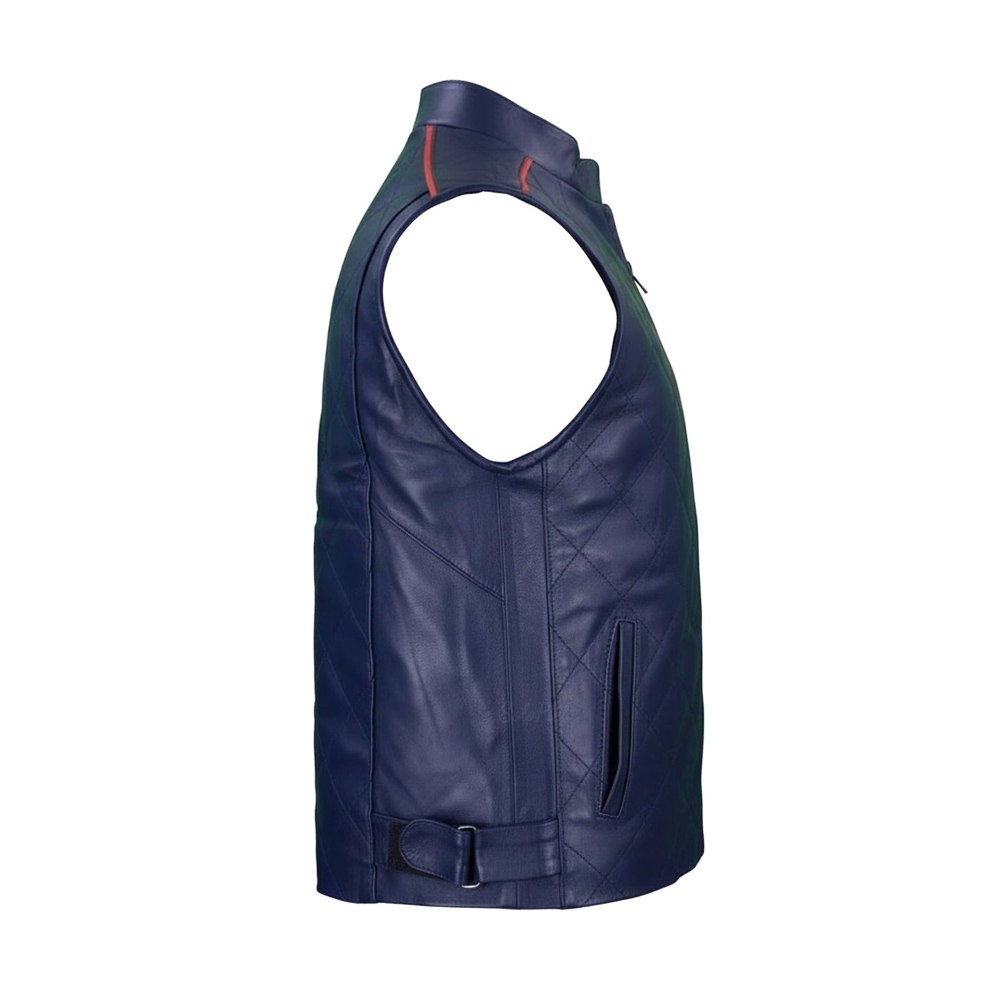 Chaleco de Piel de Borrego Acolchado Combinado para Caballero  Paolo