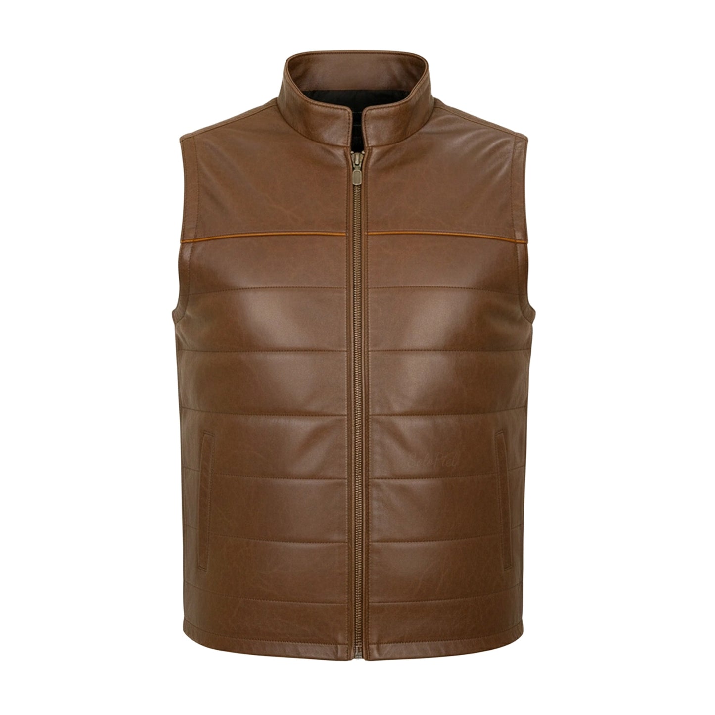 Chaleco de Piel de Borrego Crackelada para Caballero Roman