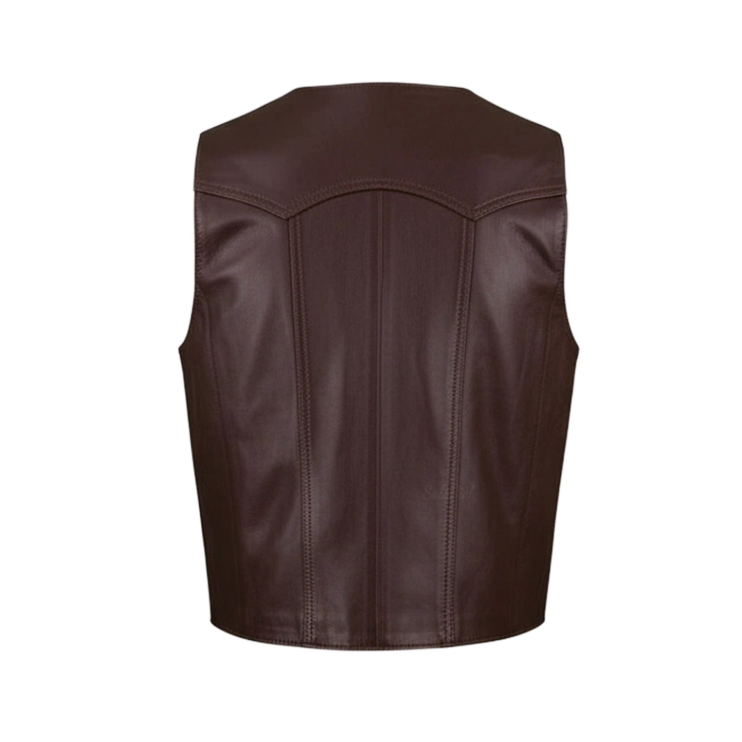 Chaleco de Piel de Borrego para Caballero Estilo Vaquero