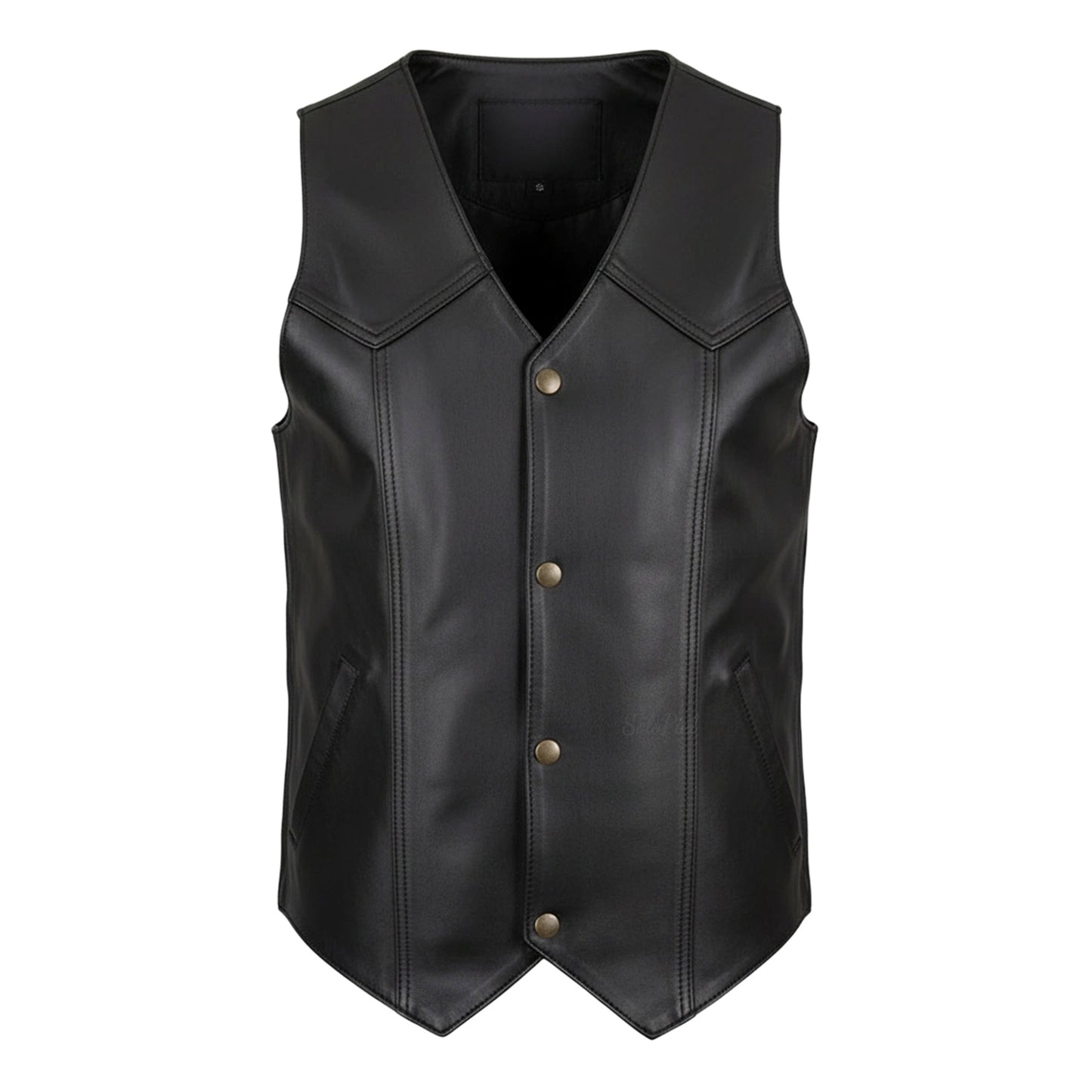 Chaleco de Piel de Borrego para Caballero Estilo Vaquero