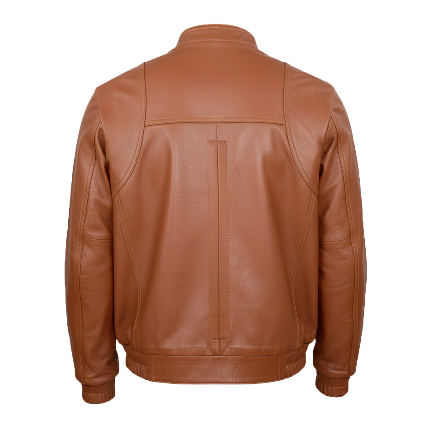 Chamarra de Piel de Borrego para Caballero Con Elástico Y Cuello Mao Deportiva