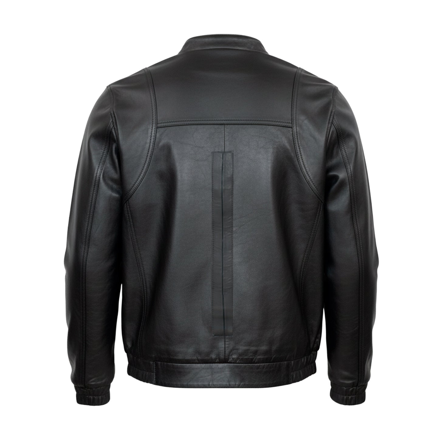 Chamarra de Piel de Borrego para Caballero Con Elástico Y Cuello Mao Deportiva