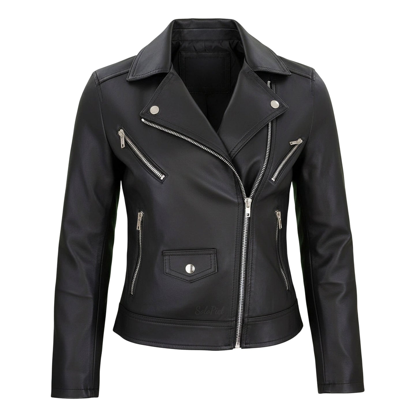 Chamarra  de Piel de Borrego para Dama Cruzada Fatima