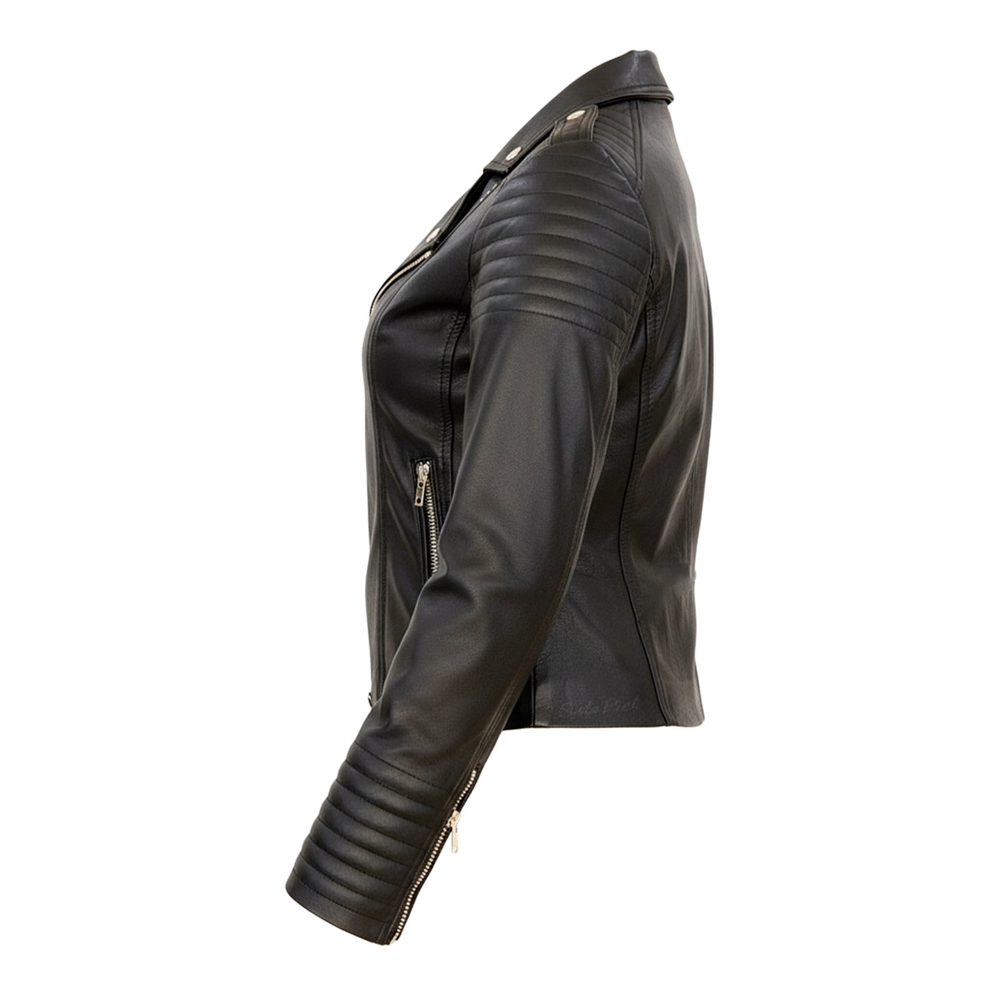 Chamarra de Piel de Borrego para Dama Torera Slim Rockera Galilea