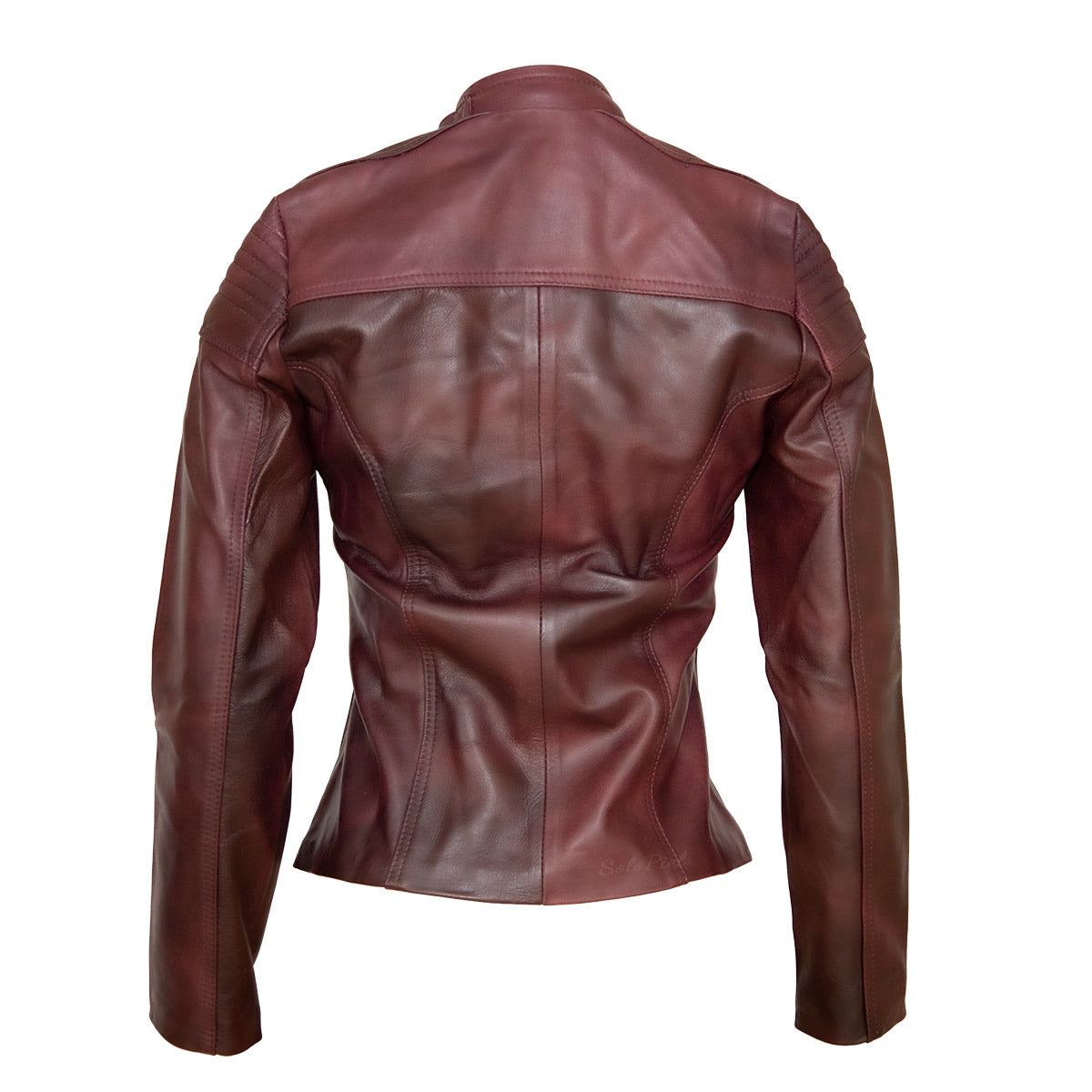 Chamarra de Piel de Borrego para Dama Black Cherry Gisela Slim