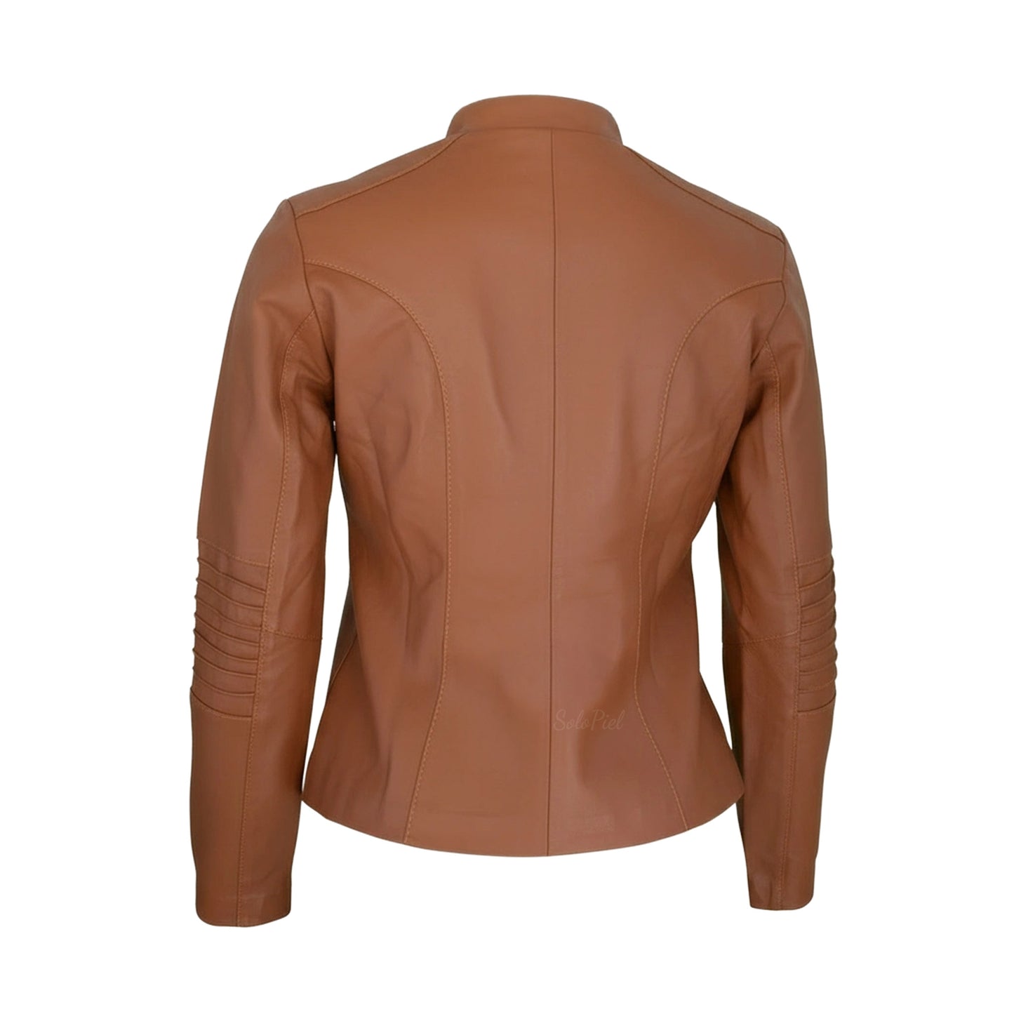 Chamarra de Piel de Borrego Acabado Drapeado para Dama Irazú