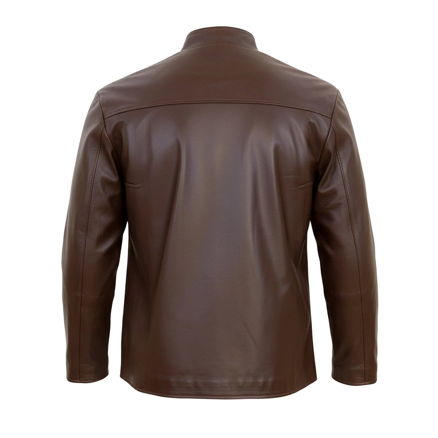 Chamarra de Piel de Borrego para Caballero Italiano Cuello Mao