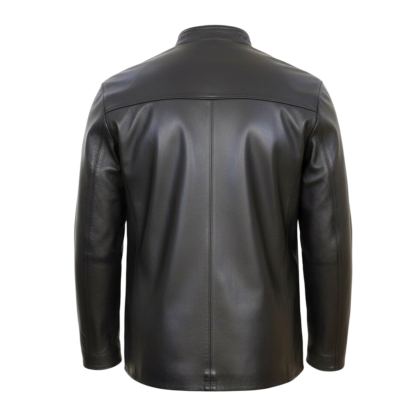 Chamarra de Piel de Borrego para Caballero Italiano Cuello Mao