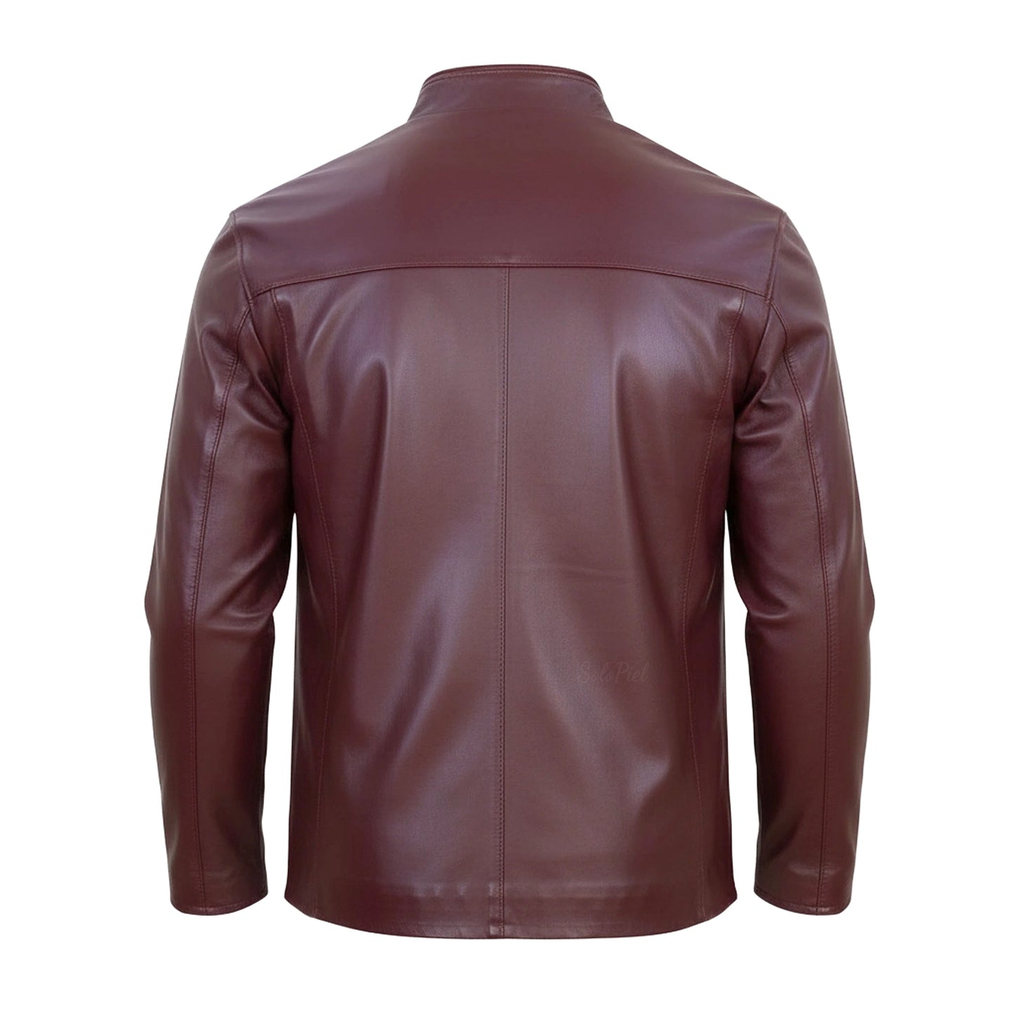 Chamarra de Piel de Borrego para Caballero Italiano Cuello Mao