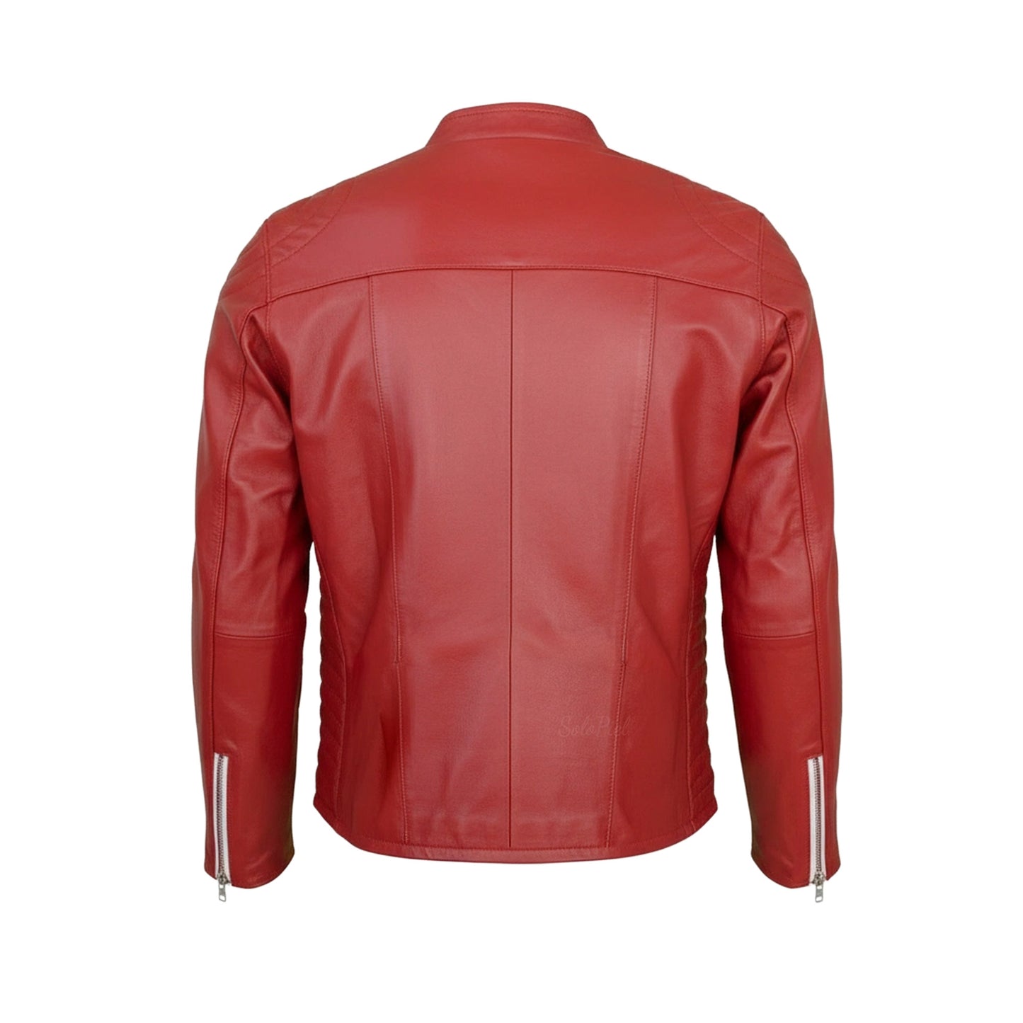 Chamarra de Piel de Borrego para Caballero Combinada Con Franjas Jasso