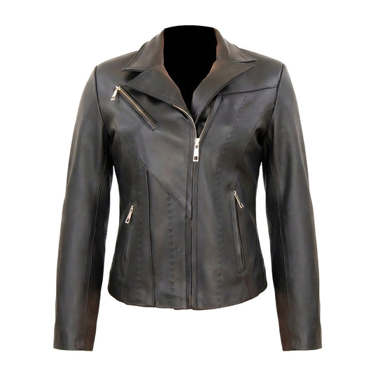 Chamarra de Piel de Borrego Tejida Veteada para Dama Jenifer