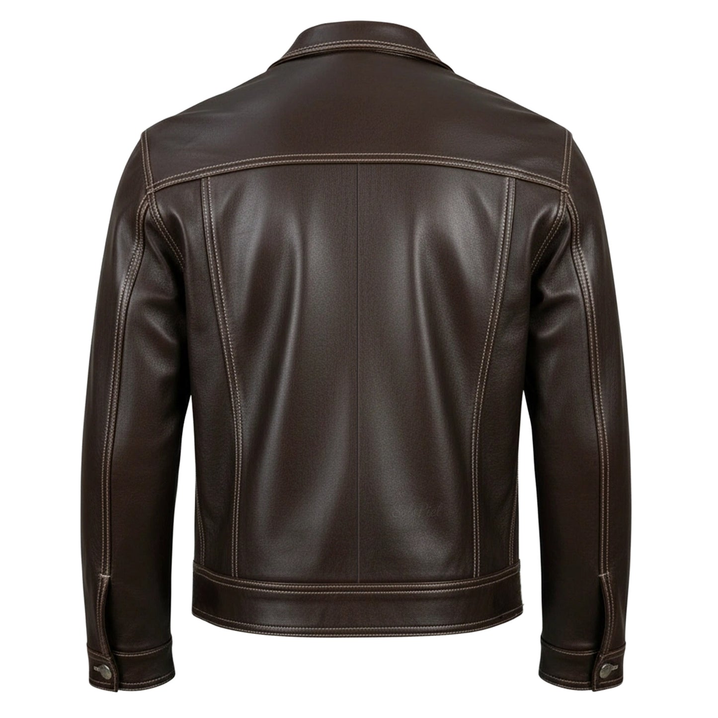 Chamarra de Piel de Borrego para Caballero Estilo Mezclilla