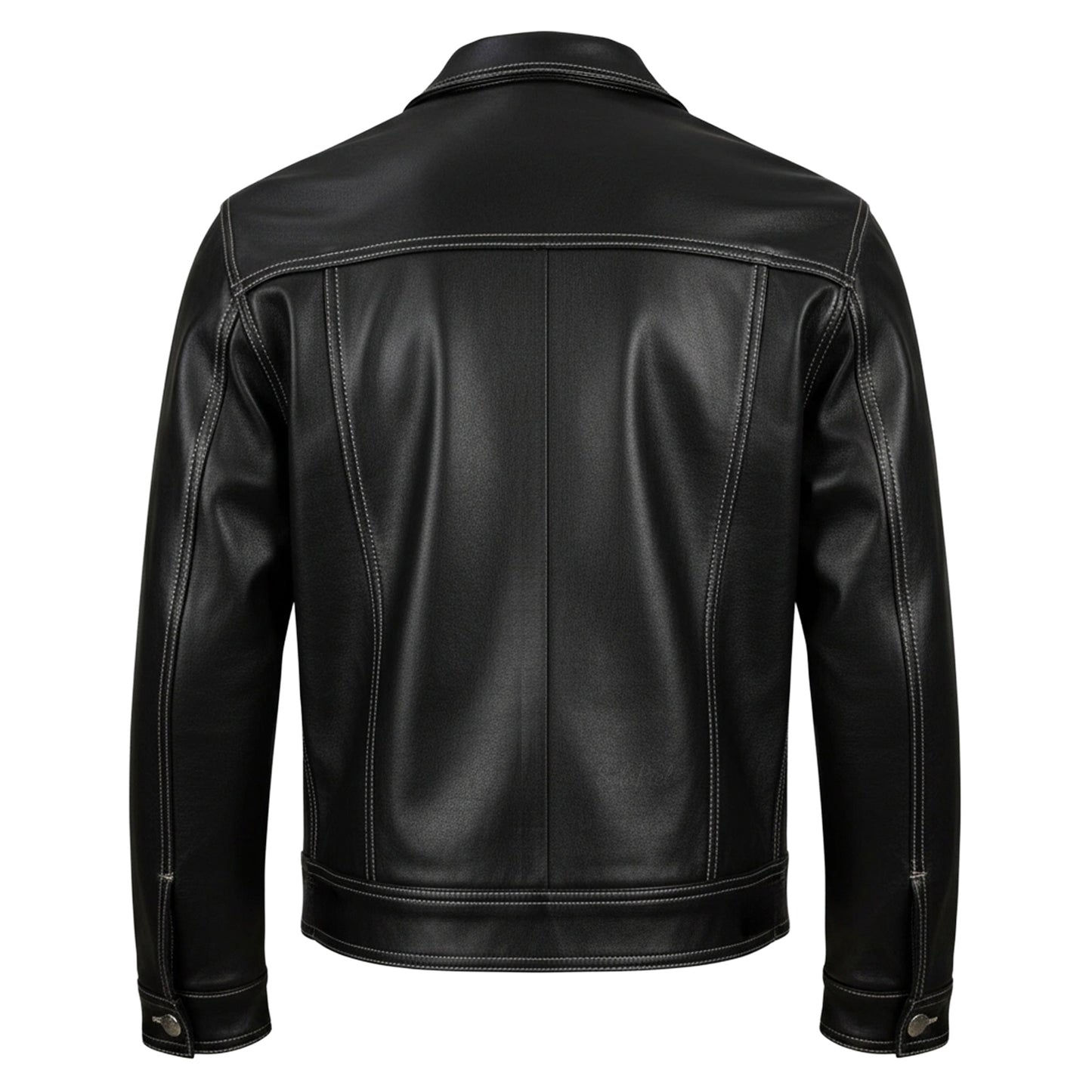 Chamarra de Piel de Borrego para Caballero Estilo Mezclilla