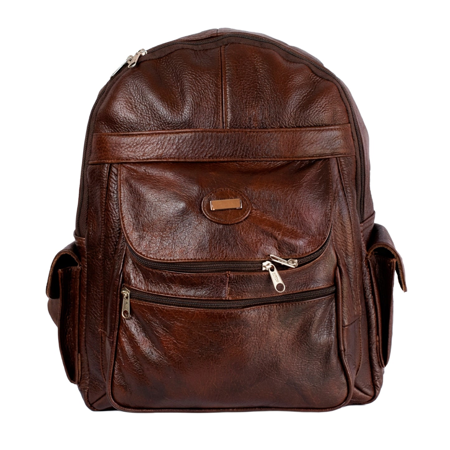 Mochila Backpack de Piel con Hombrera Cruzada