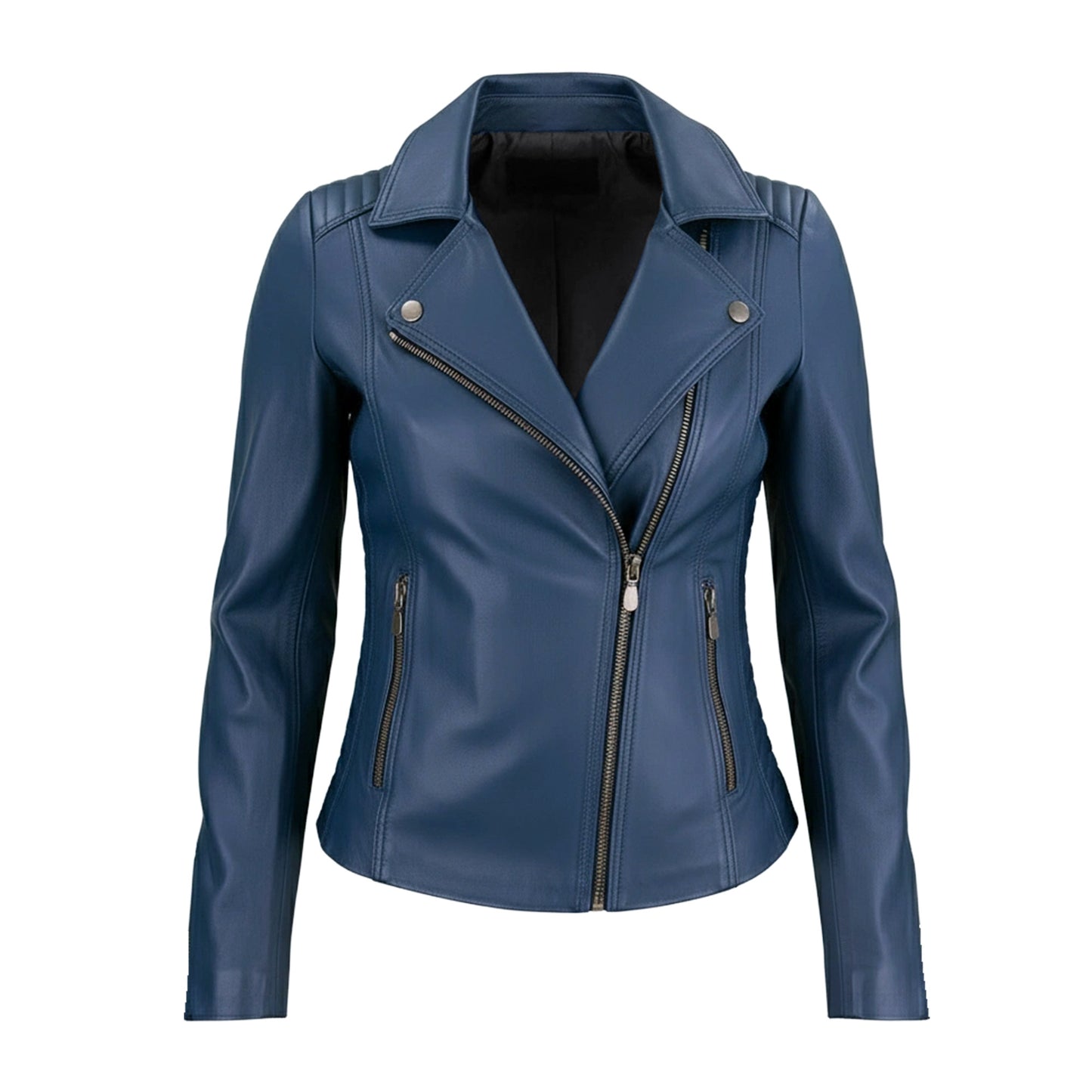 Chamarra de Piel de Borrego para Dama Cierre Cruzado Mara