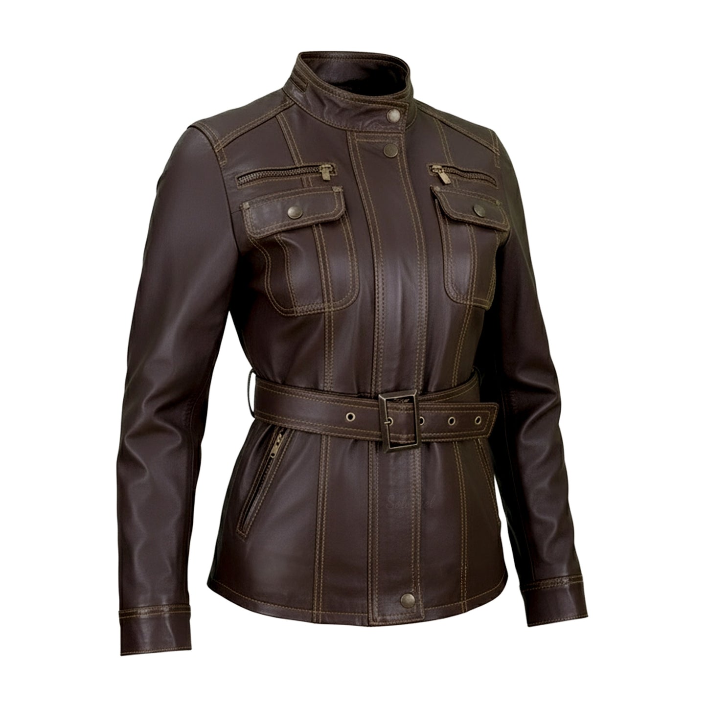 Chamarra de Piel de Borrego para Dama Corte Cazadora Miriam