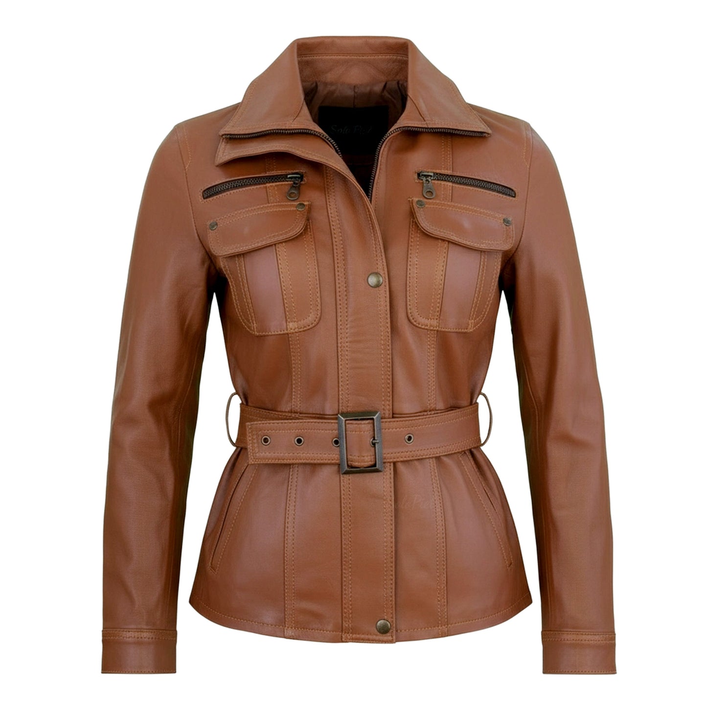 Chamarra de Piel de Borrego para Dama Corte Cazadora Miriam