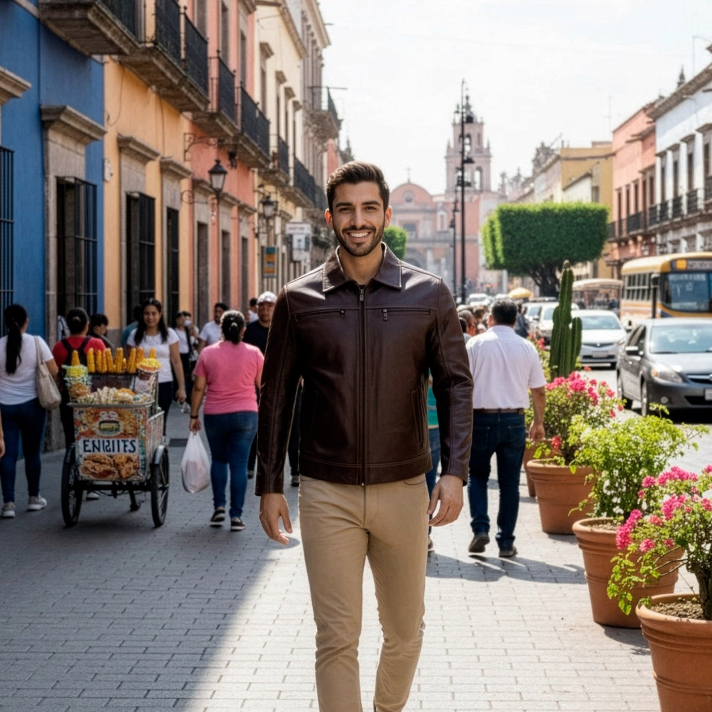 Chamarra de Piel de Borrego para Caballero Cuello Sport Missael