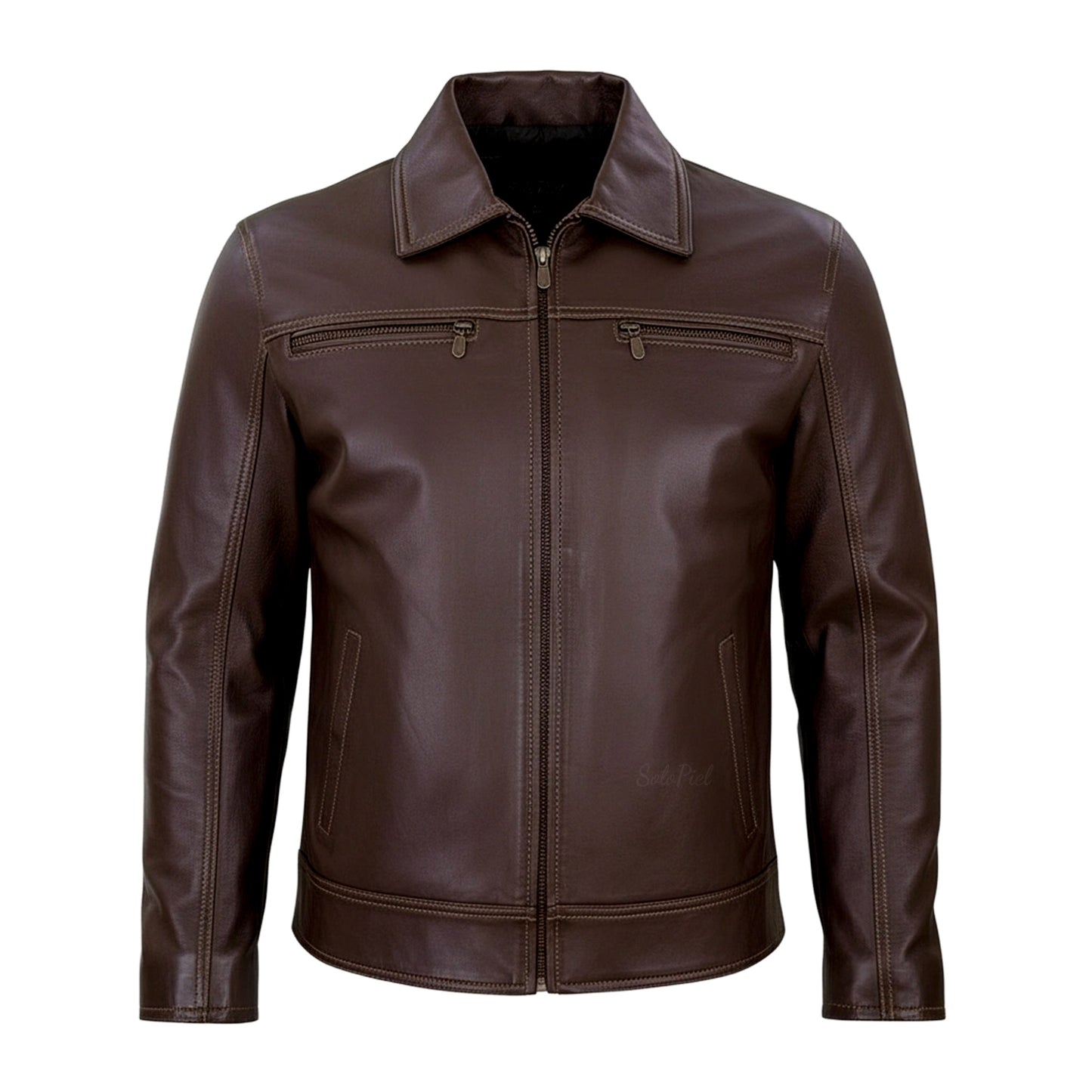 Chamarra de Piel de Borrego para Caballero Cuello Sport Missael